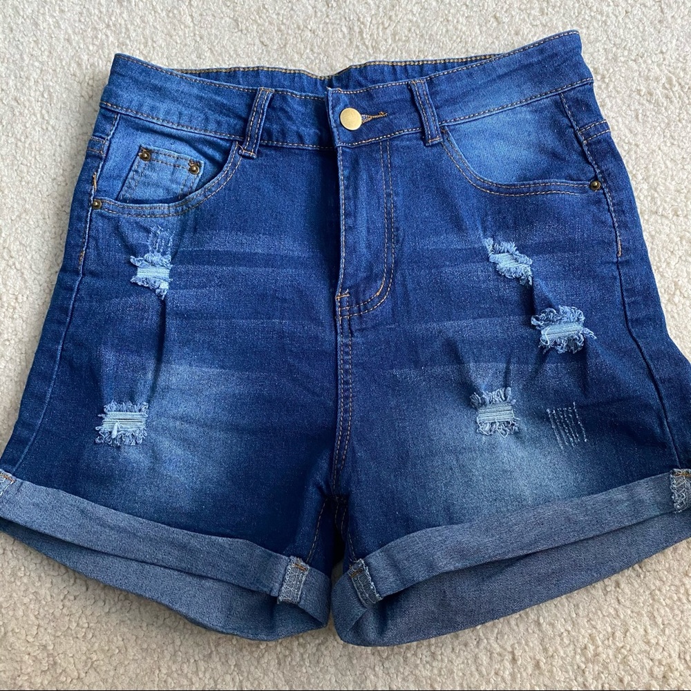 SHEIN High Waisted Denim Shorts